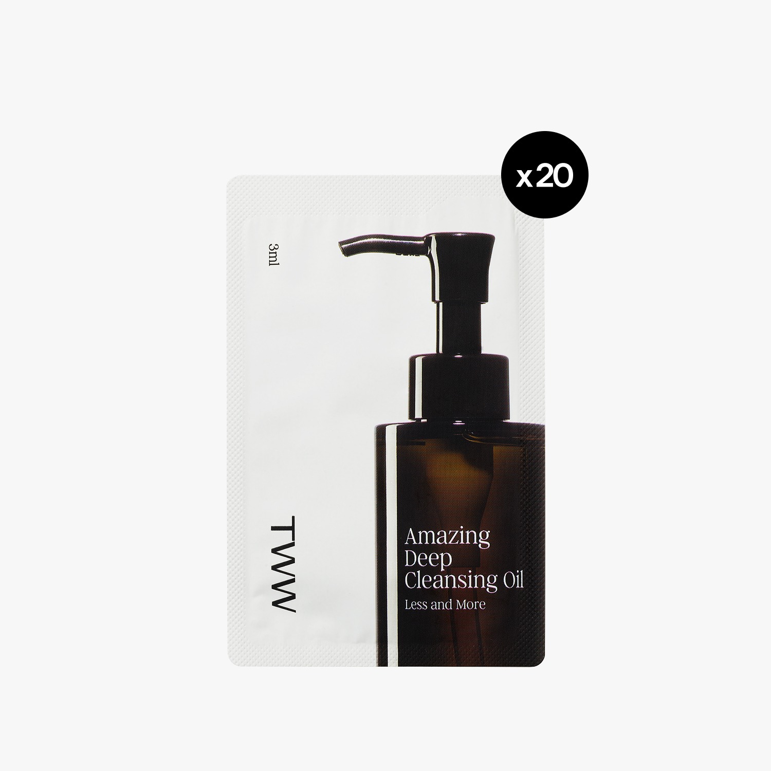 TWW 어메이징 딥 클렌징 오일 3ml 20개 여행용 소용량 세트 - 상품 이미지