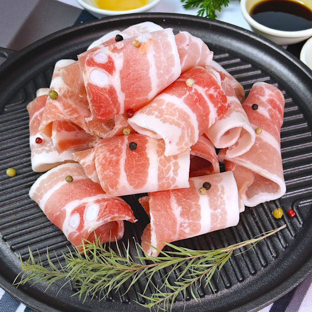 바라던 돌돌 대패삼겹살 500g 수입돼지고기 냉동 삼겹살 - 상세 이미지 4