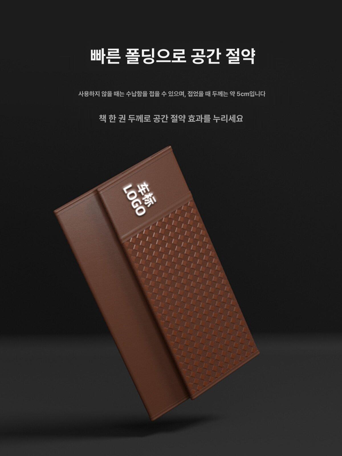 가죽 트렁크 정리함 그랜저 아반떼 투싼 GN7 K5 차량용 접이식 방수 - 상세 이미지 4