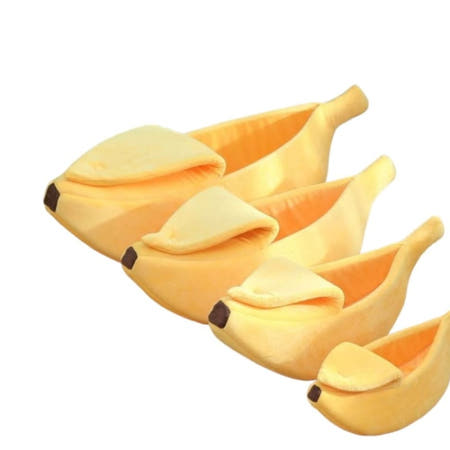 강아지쿠션 강아지 고양이 귀여운 바나나 숨숨집 방석 쿠션 XL