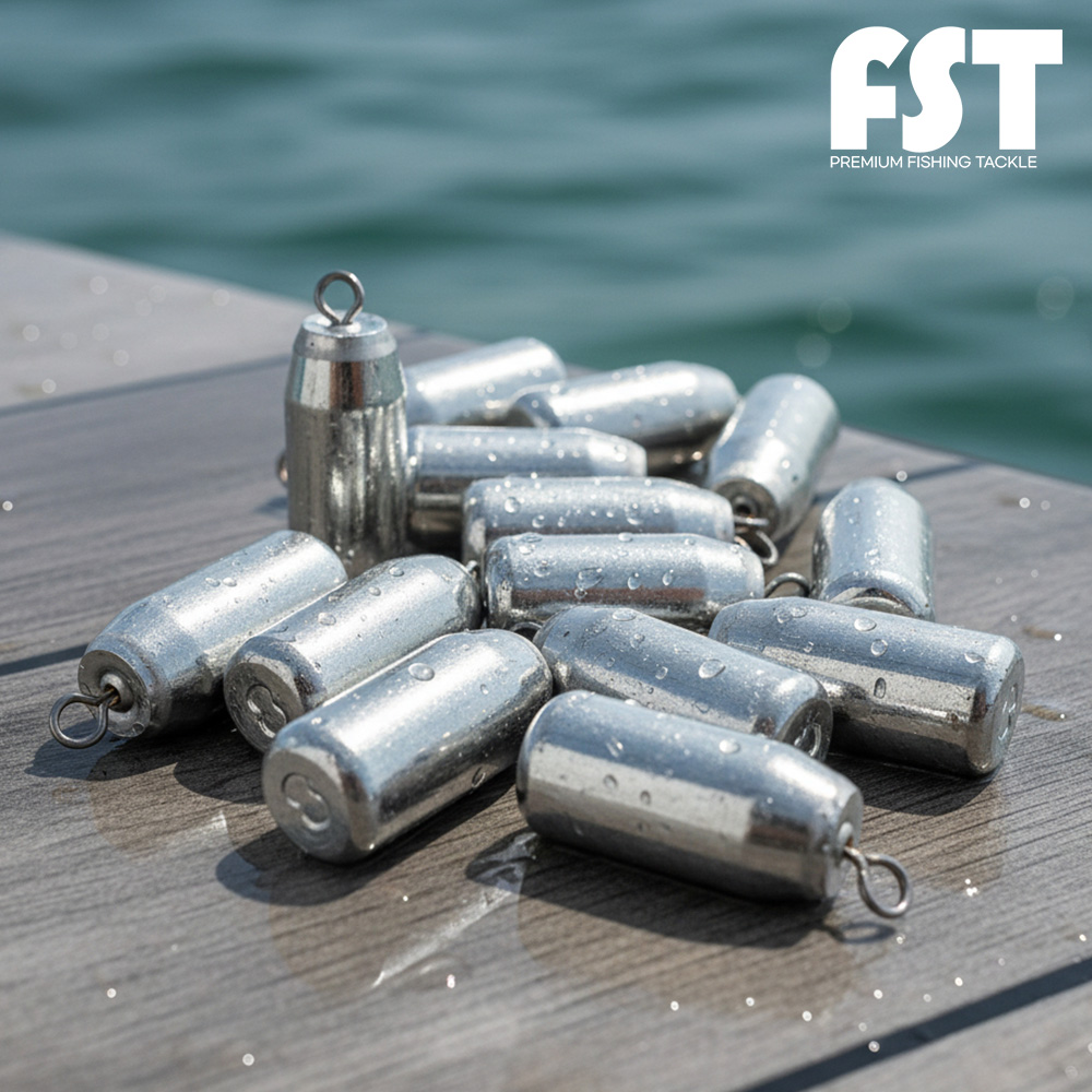 봉돌 추 회전 고리추 갑오징어 한치 문어 우럭 광어 다운샷 원투 8호 [1팩] 제품 이미지