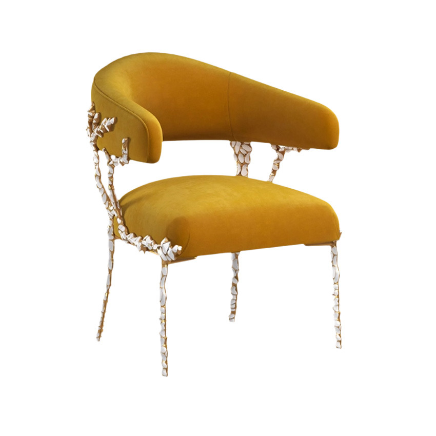 오키드 인테리어 벨벳 라운지 다이닝 체어 Orchid Chair - 상세 이미지 2