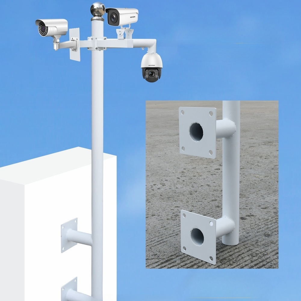 벽부형 cctv 거치대 견고한 금속재질 폴 기둥 가로등 야외설치 벽면고정 확장형 카메라 - 상세 이미지 2