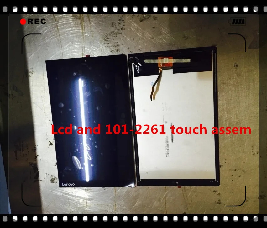 터치 스크린 LCD 어셈블리 요가 탭 3 10.1 인치 평면 패널 TP 101-2261