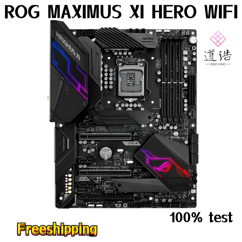 ROG MAXIMUS XI HERO WIFI 마더보드 128GB PCI-E3.0 HDMI M.2 LGA 1151 DDR4 Z390 메인보드 완전 작동 리퍼