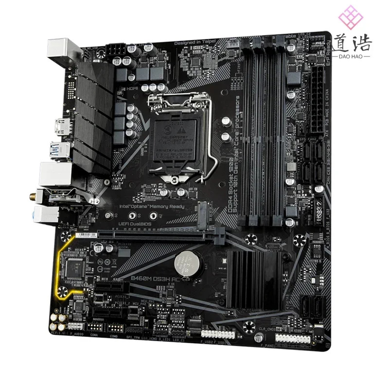 B460M DS3H AC 마더보드128GB LGA 1200 DDR4 마이크로 B460 메인보드 완전 작동 리퍼