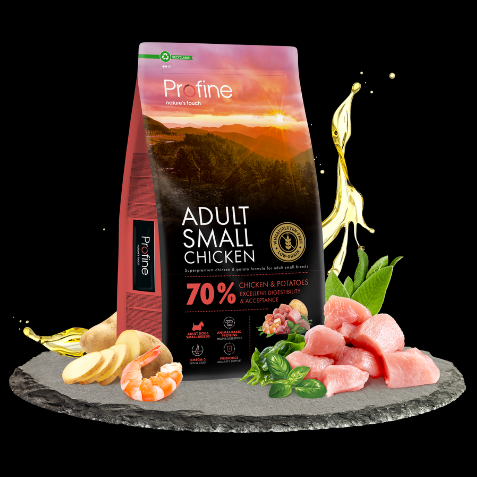 (+풉백셋트) 프로파인 내추럴터치 독 스몰바이트 치킨과 새우, 1kg, 1개 이미지 6