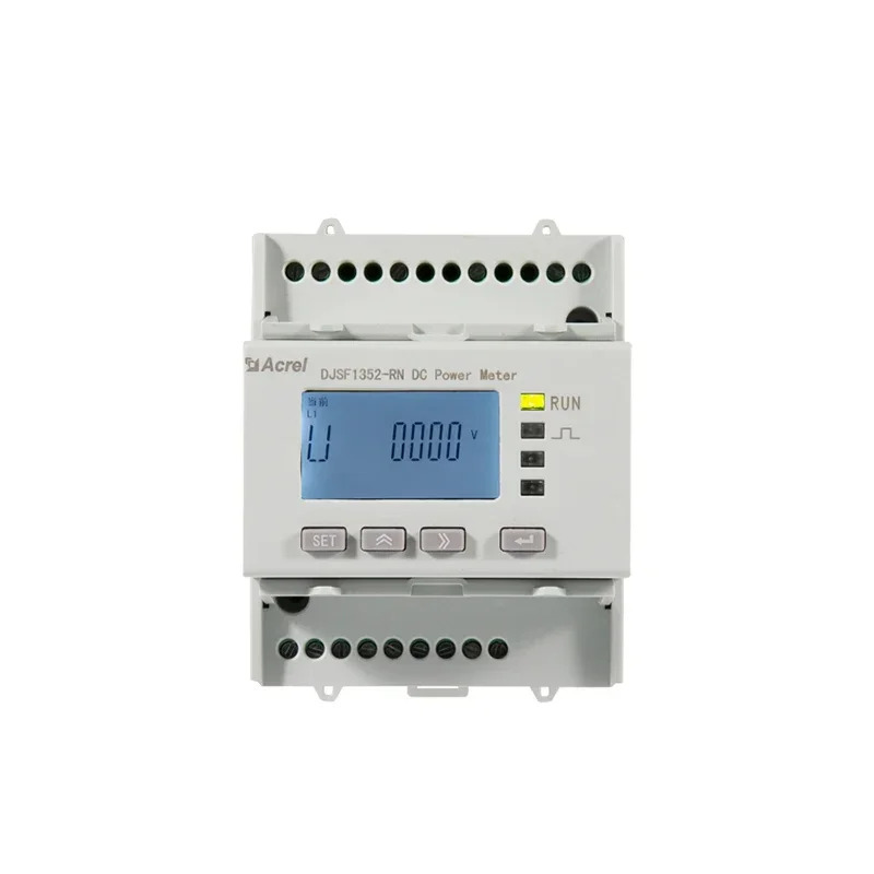 레일 DC 에너지 미터 DJSF1352-RN 듀얼 채널 미터링 원격 판독 전력계