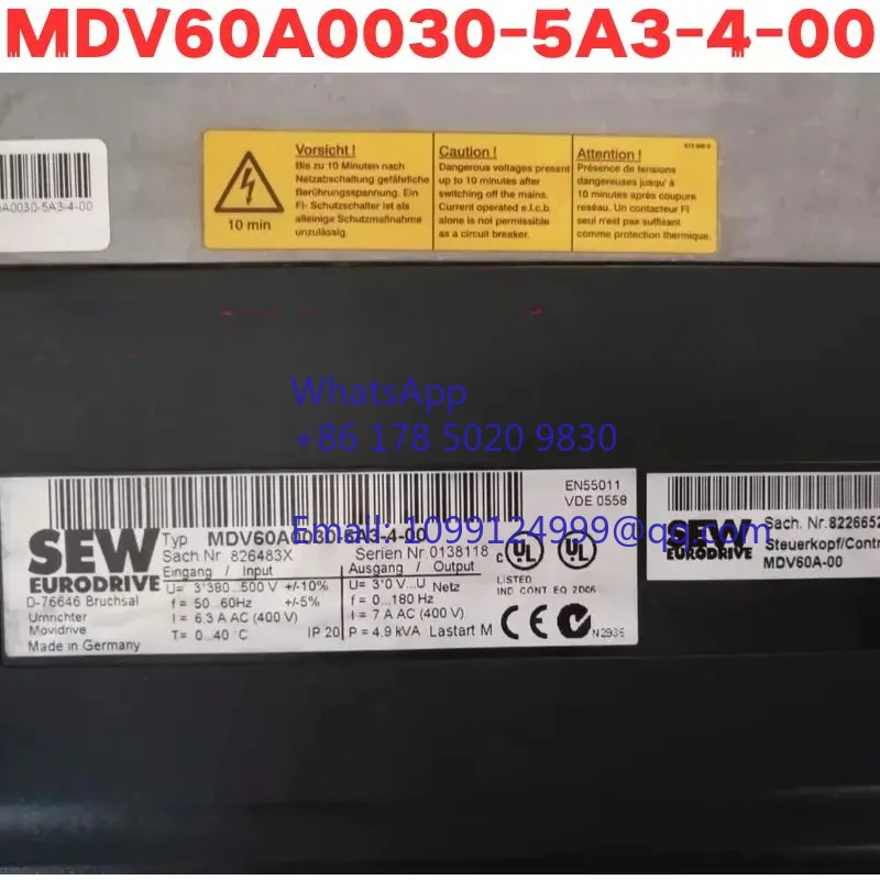 리퍼 주파수 변환기 MDV60A0030-5A3-4-00 정상 기능 완료 OK