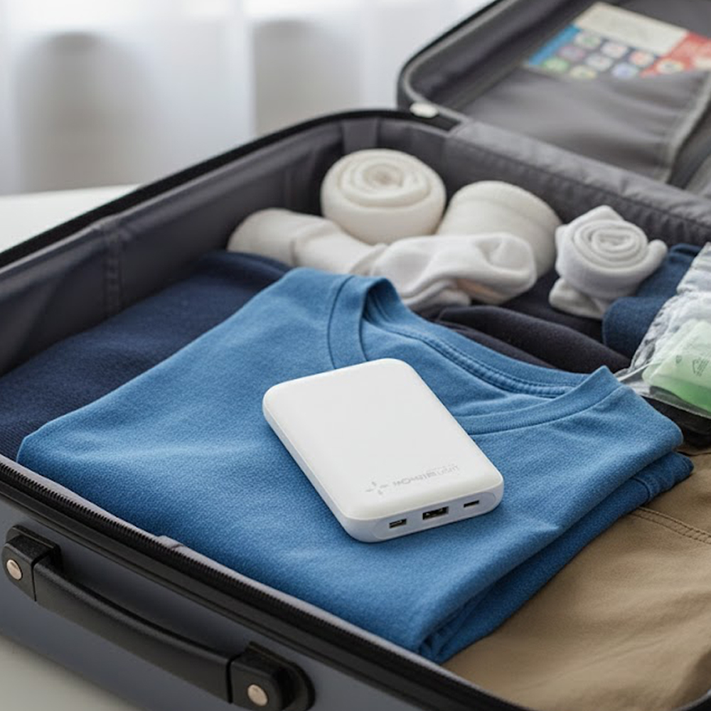 몬스터라이트 세이프셀 보조배터리 반고체 준고체 대용량 10000mAh 기내반입 C타입 KC CCC - 상세 이미지 5