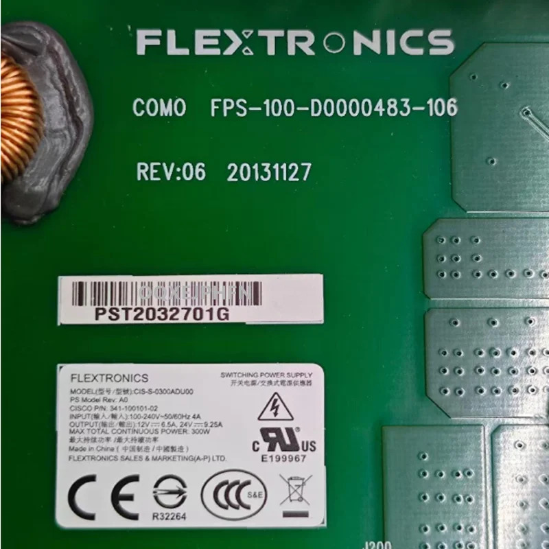 CISCO TTC60-19 전원공급장치 CIS-S-0300ADU00 FPS-100-D거새 원본 전원 보드 0000483 -106 341- 100101 -02 것처럼 일하다