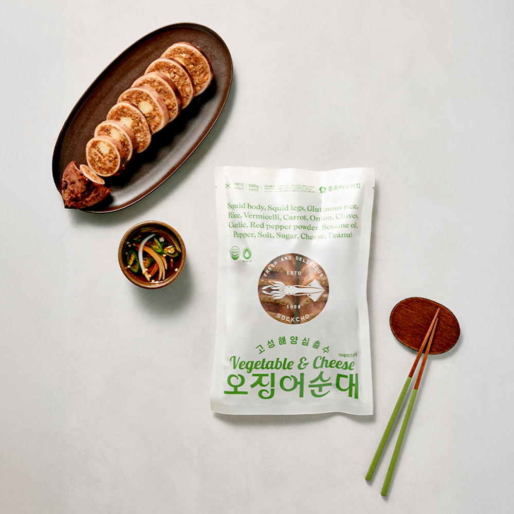 속초 오징어순대 봉포머구리집 직송 누룽지 아바이순대 500g 이미지 3