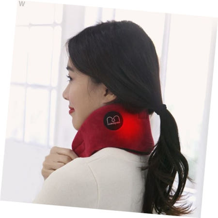 겨울제품 맘스품 탄소섬유발열 USB 라벤더 넥워머 와인컬러