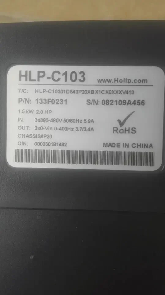 2025.4 Hailipu HLP-C104 시리즈 인버터 HLP-C10401D523P1.5kW 220v.