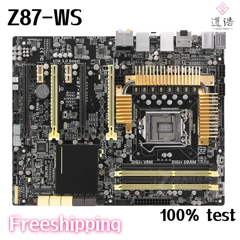 Z87-WS 마더보드 PCI-E3.0 LGA 1150 DDR3 Z87 메인보드완전 작동 리퍼