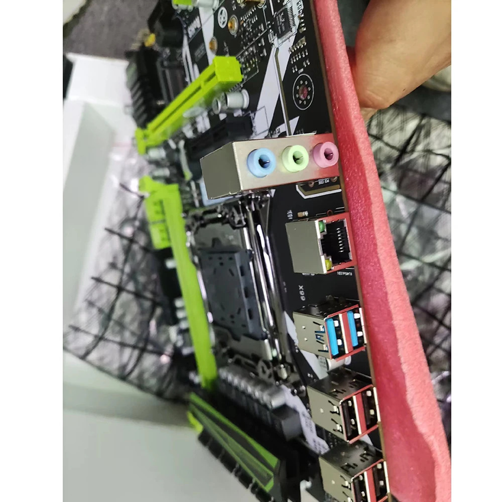 HUANANZHI X99 데스크탑 마더보드 E5 LGA2011-3 시리즈 DDR4 USB3.0 SATA 8M-F