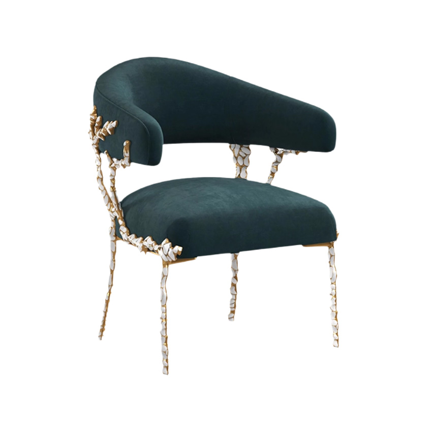 오키드 인테리어 벨벳 라운지 다이닝 체어 Orchid Chair - 상세 이미지 3