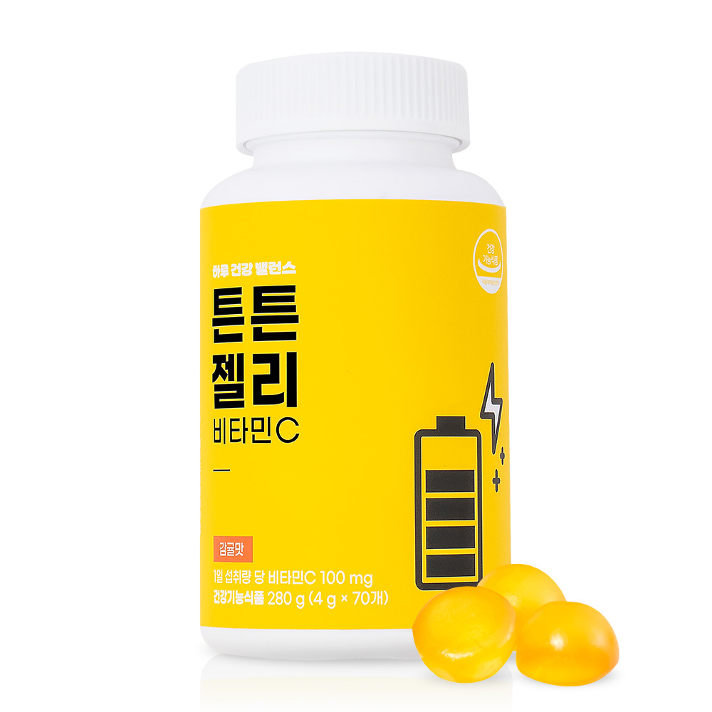 니몸내몸 대용량 튼튼 젤리 츄어블 비타민 감귤맛 대용량 수험생 가족 70구미, 1개 이미지 6