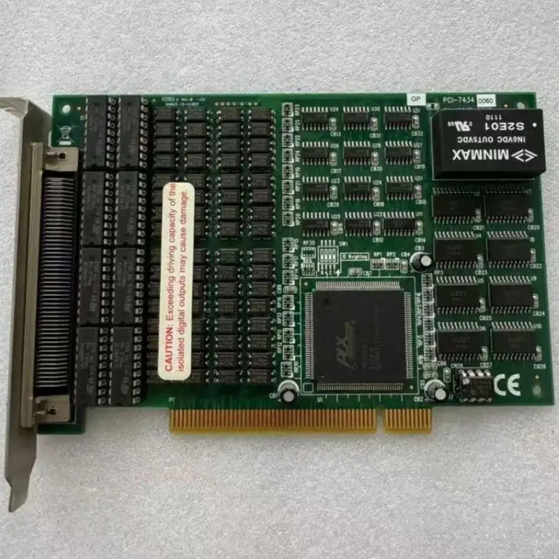 리퍼 PCI-7434 64채널 절연 디지털 I/O 카드는 빠르게 되었습니다.