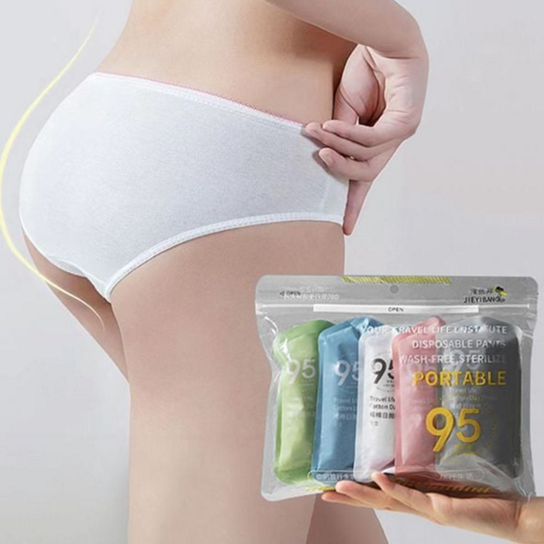 이너웨어 여성 일회용 팬티 장용순 여성 순면 팬티 휴대용 출장용 - 상품 이미지