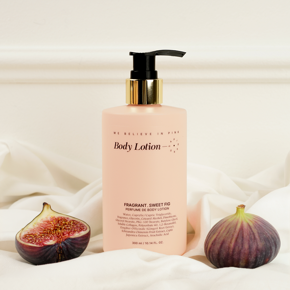핑크로사 퍼퓸 바디로션 고보습 생과일향 스윗휘그(무화과), 300ml, 1개 - 상품 이미지