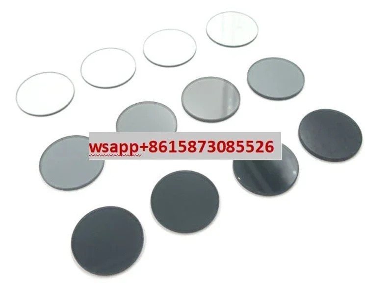 6Pcs 25.4mm 중립 감쇠기 필터 T 0.01 95% 중회색 밀도 미러 ND 조광기