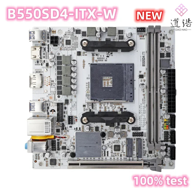 Onda B550SD4-ITX-W 마더보드기능 64GB SATA3.0 M.2 DP HDMI 소켓 AM4 DDR4 Mini-ITX B550 메인보드 완전 작동 리퍼