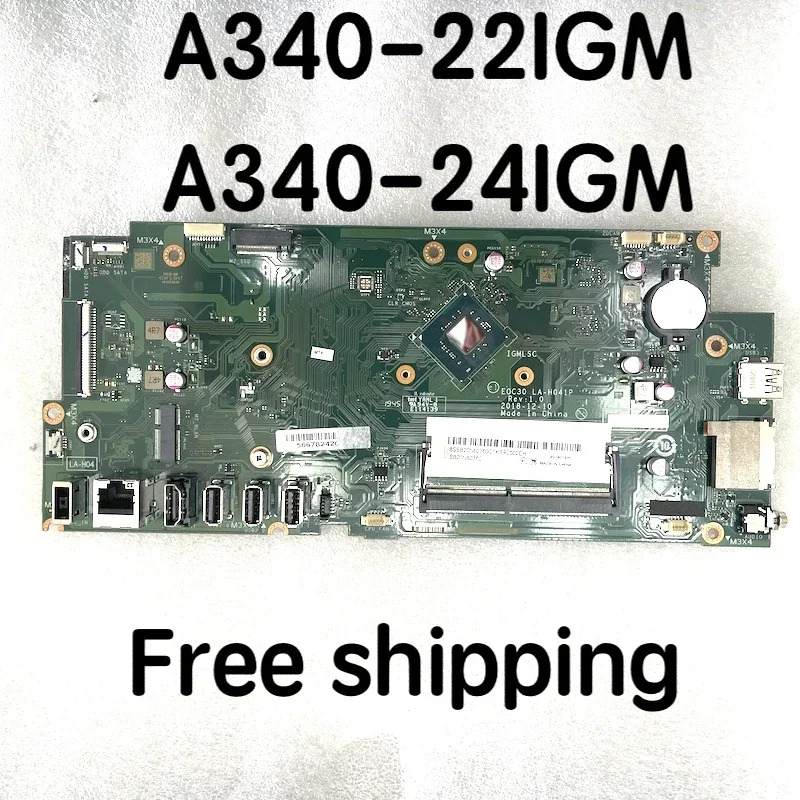 A340-22IGM호환 A340-24IGM호환 올인원ideacentre 마더보드J5005 CPU DDR4 01LM726 LA-H041P 메인보드 포함EOC30
