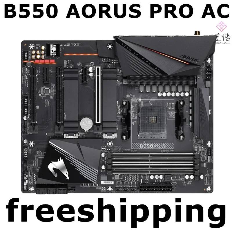 B550 AORUS PRO AC 마더보드128GB AM4 DDR4 메인보드 완전 작동 리퍼