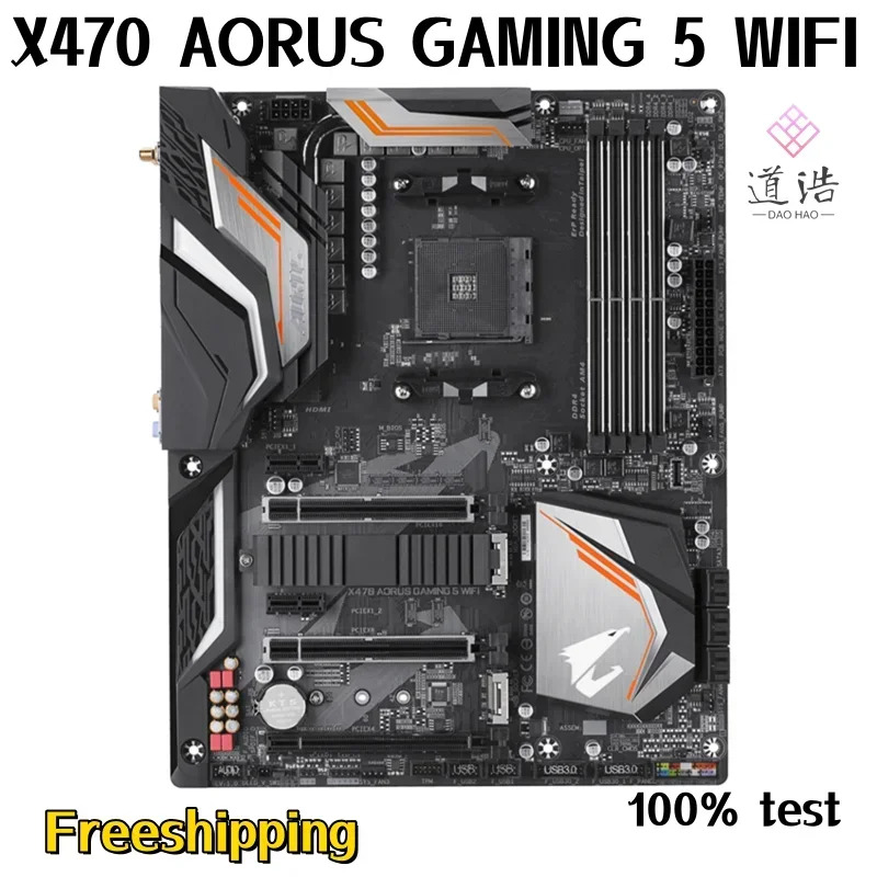 X470 AORUS GNG 5 WIFI 마더보드 64GB HDMI M.2 소켓 AM4 DDR4 메인보드 완전 작동 리퍼