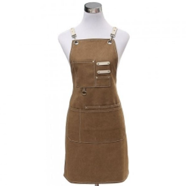 작업용 캔버스 앞치마 플로리스트 바리스타 앞치마 요리사 카페