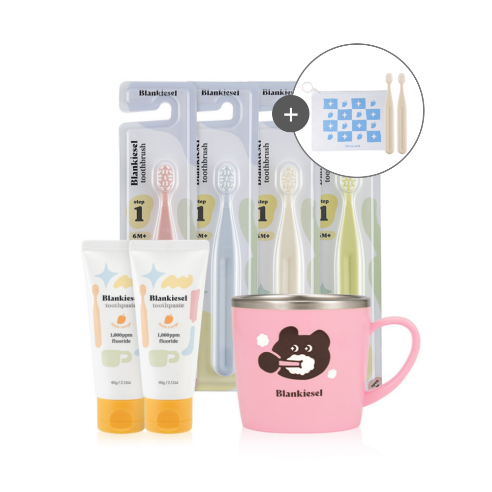 블랑키즐 6~36개월 칫솔 치약 양치컵 세트 어린이집 유치원 입학선물 제품 이미지