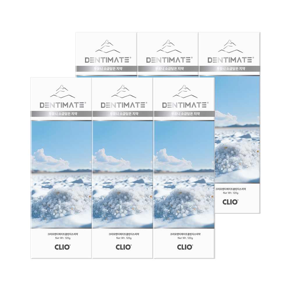 크리오 덴티메이트 클린티스 제올라이트 구취케어 치약 120g 3+3입