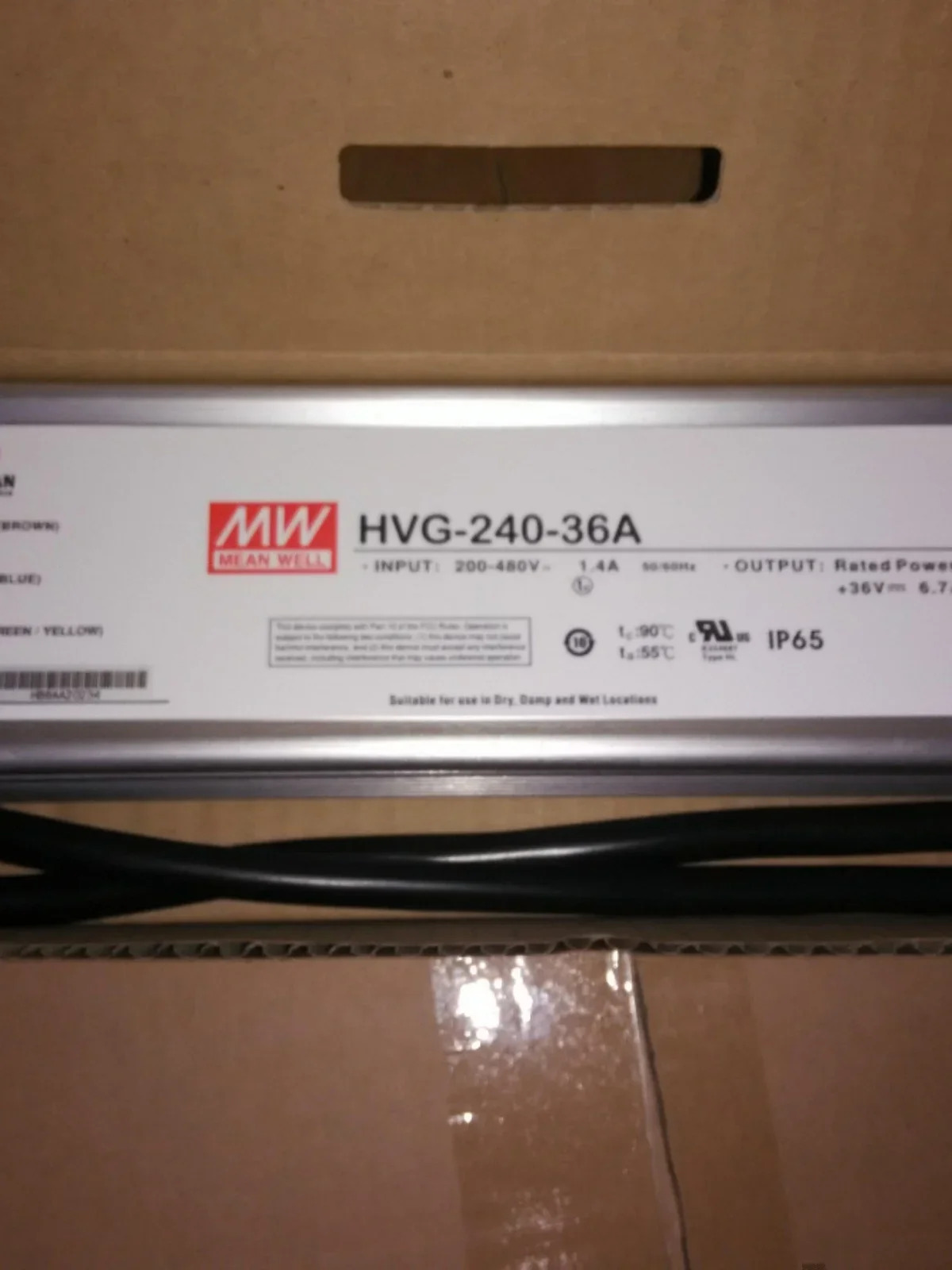 Mingwei 전원공급장치 정전류 정전압 LED 드라이버 HVG-240-24A 30A 36A 42A 48A 54A 240W