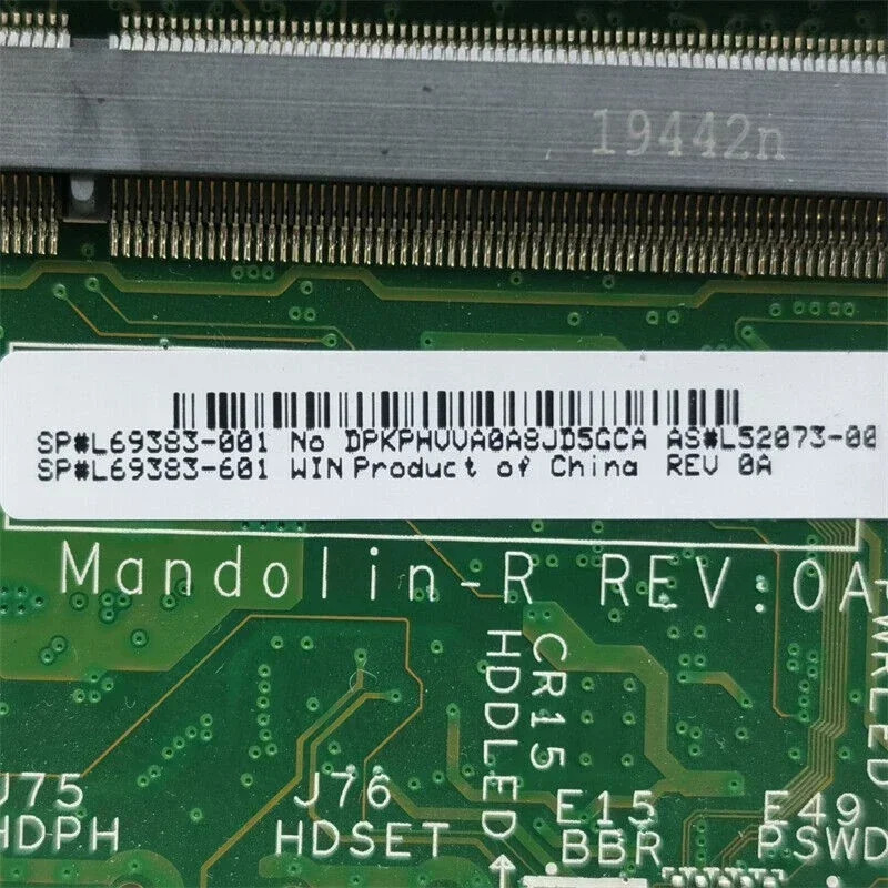 L69383-001 hp호환 Prodesk 400 G5 DM 미니 마더보드 daf호환80BMB6D0 L52073-001 L69383-601 DDR4 메인보드 완전 작동 리퍼