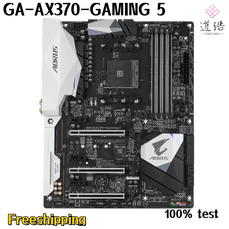 GA-AX370-GNG 5 마더보드64GB HDMI M.2 소켓 AM4 DDR4 X370 메인보드 완전 작동 리퍼