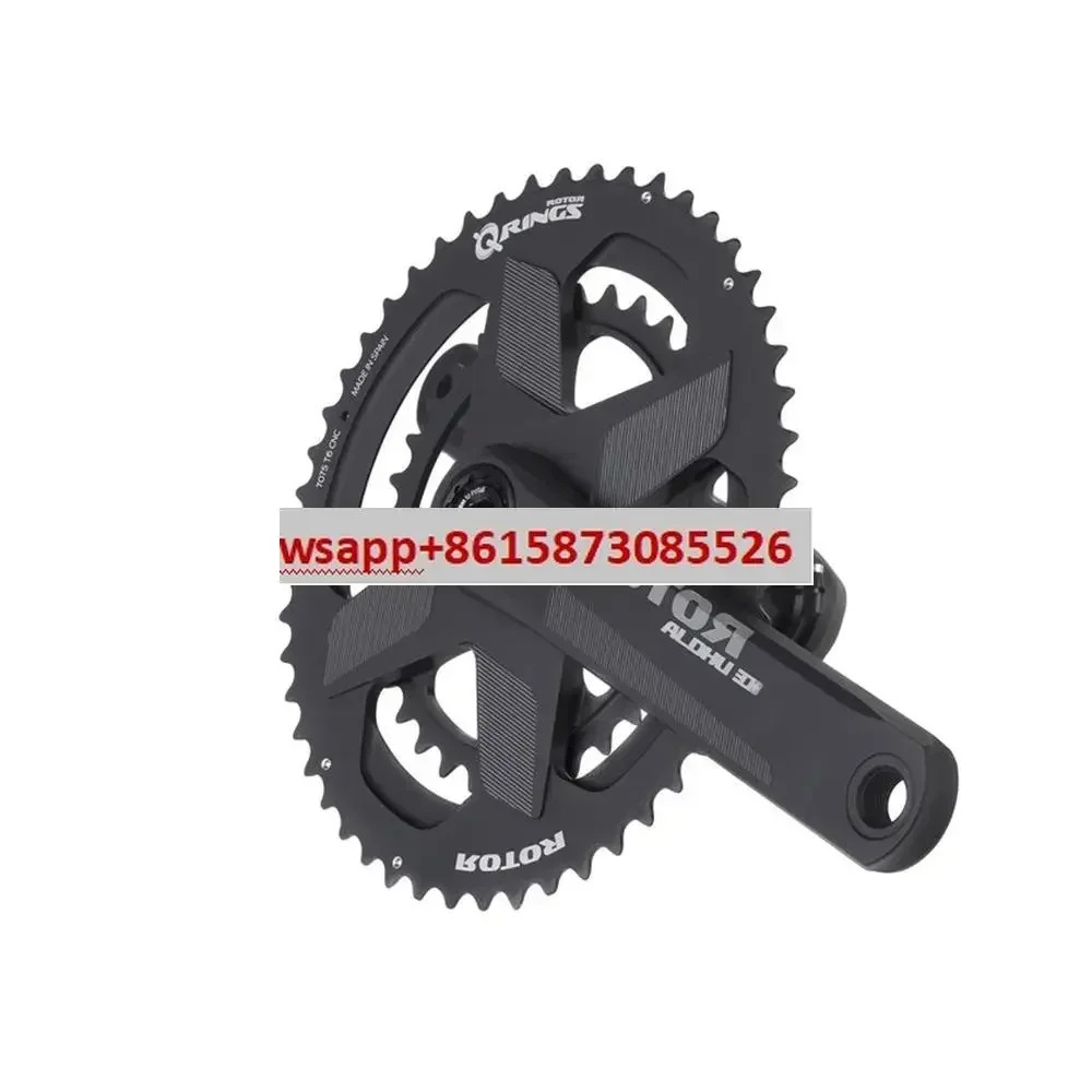 ROTOR ALDHU CARBON 탄소 섬유 크랭크셋 액슬 통합 에는 파워미터 장착 가능