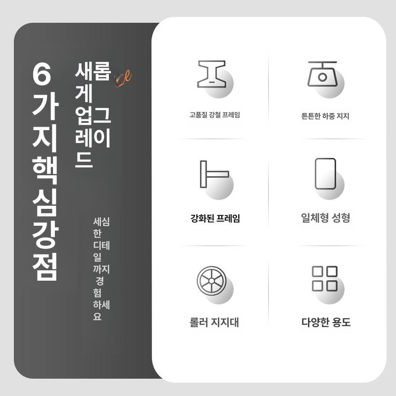 이동식 타공판보드 거치대 타공 선반 타공판 상품 철판 파티션 걸이 걸이대 타공보드 소품 - 상세 이미지 5