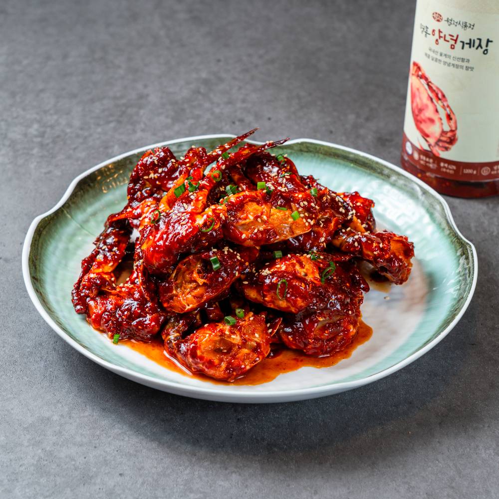 월정식품점 꽃게장 무침 밥도둑 국내산 양념게장 1.2kg - 상세 이미지 2