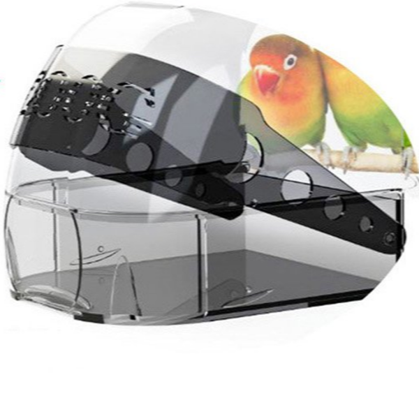 외부 앵무새 욕조 서랍형 앵무새 모이통 목욕통 새장 투명