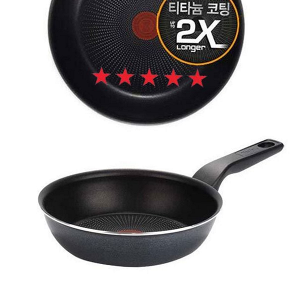 20cm 티타늄 프라이팬 스테인리스 코팅 프라이팬 다용도 인덕션 - 상품 이미지