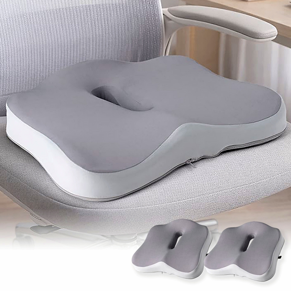 BNS 무중력 구름방석 2세트 메모리폼 자세 사무실 의자 프리미엄 방석 고밀도 인체 굴곡