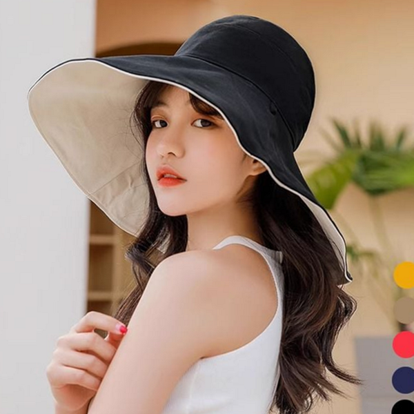 와이드챙 여성 버킷 햇 벙거지 여성 챙 모자 데일리버킷 여름 - 상품 이미지
