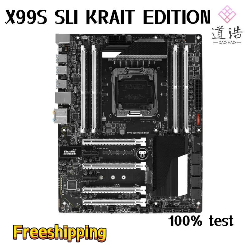 X99S SLI KRAIT EDITION 마더보드128GB LGA 2011-V3 DDR4 X99 메인보드 완전 작동 리퍼