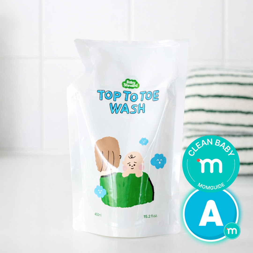 베이비스탠다드 탑투토워시 리필 450ml 아기 약산성 올인원 바디워시 바스앤샴푸 - 상품 이미지