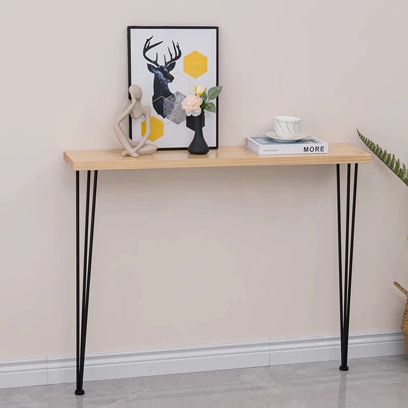 폭좁은 슬림 콘솔 엔틱 화이트 골드 장식장 협탁 테이블 골드 다리 60 x 20x80cm 조립 필요 - 상세 이미지 4