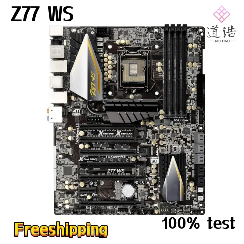 ASRock호환 Z77 WS 마더보드32GB PCI-E3.0 LGA 1155 DDR3 메인보드 완전 작동 리퍼
