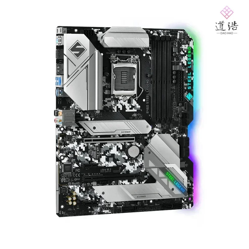 ASRock호환 B460 STEEL LEGEND 마더보드 128GB 지원 대 CPU LGA 1200 DDR4 메인보드 완전 작동 리퍼