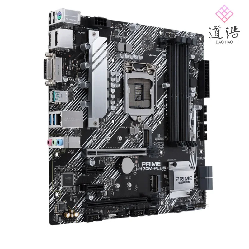PRIME H470M-PLUS 마더보드128GB HDMI PCI-E3.0 M.2 LGA 1200 DDR4 마이크로 H470 메인보드 리퍼 완료