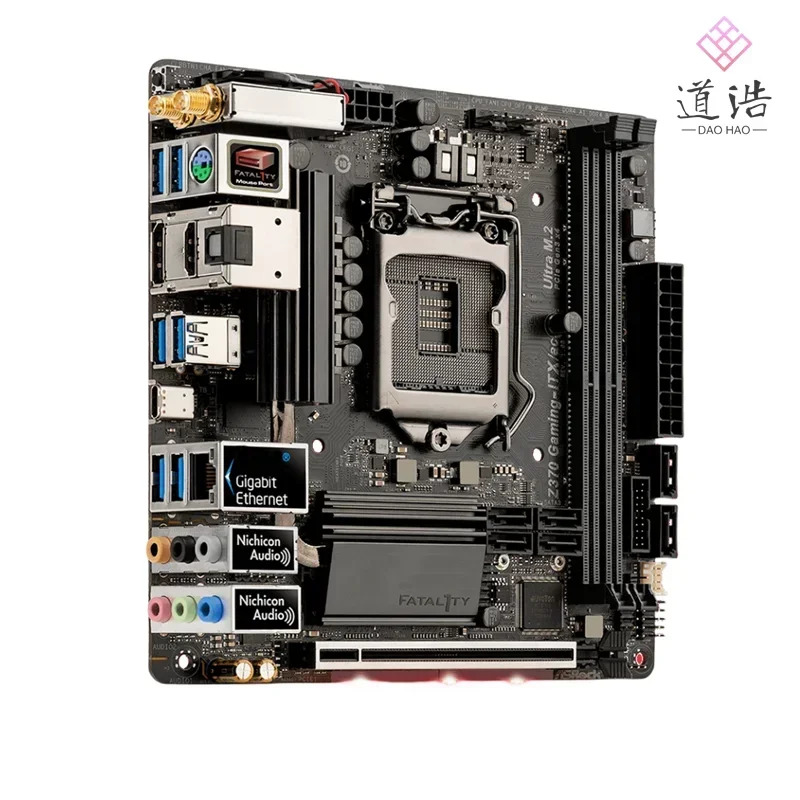 ASRock호환 Z370 GNG-ITX/AC 마더보드32GB M.2 PCI-E3.0 HDMI LGA 1151 DDR4 Mini-ITX 메인보드 완전 작동 리퍼